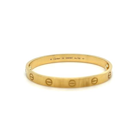 are cartier bracelets solid gold|cartier 17 djf726 au750.